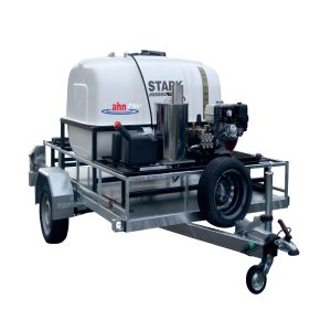 Hidrolavadora Autónoma AHNPRO Agua Caliente – Carro -Motor Honda, 15 Lts 200 BAR-1000l-REMOLQUE